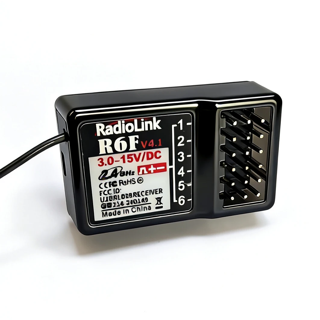 Radiolink R6F/R6FG 6CH 2.4GHz Receiver with Gyro Integrated and HV Servo Supported for RC4GS/RC6GS/RC4G