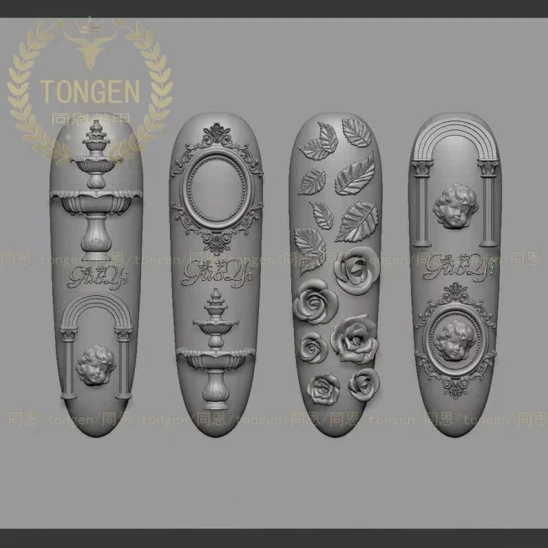 1 Stück Wunschbrunnen 3D Acrylform Nagelkunst-Dekoration Nägel DIY Design Silikon-Nagelform