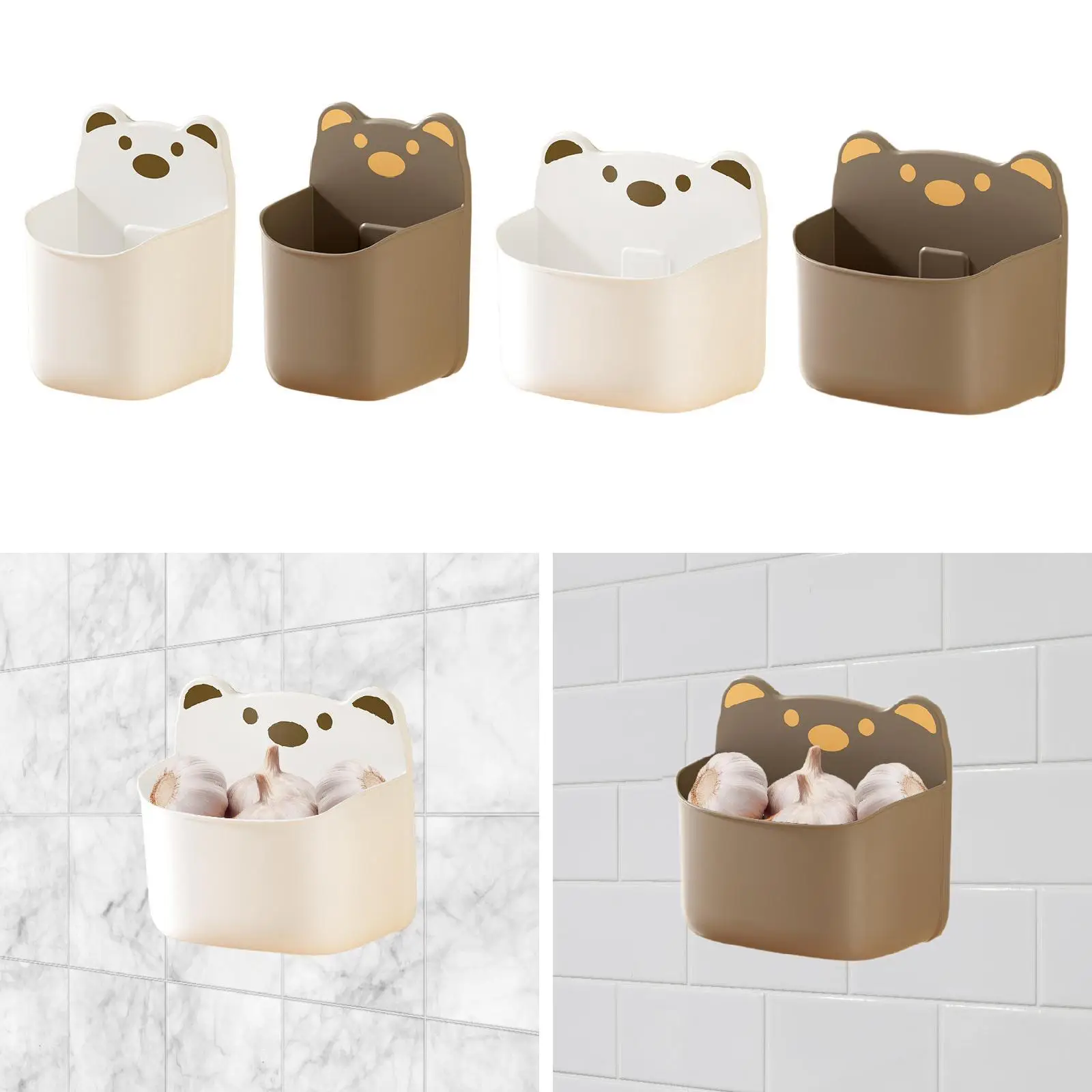 

Kitchen Wall Organizer Storage Bin Makeup Drainer Sink Box Hanging Basket
