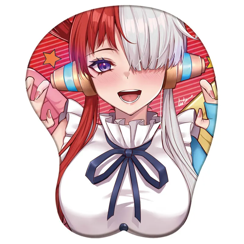 Anime Nami Robin Uta Hancock Yamato Silicone Mousepad One Piece 3D Wrist Support Mouse Pad Sexy Chest 3D Wrist Rest Mouse Mat