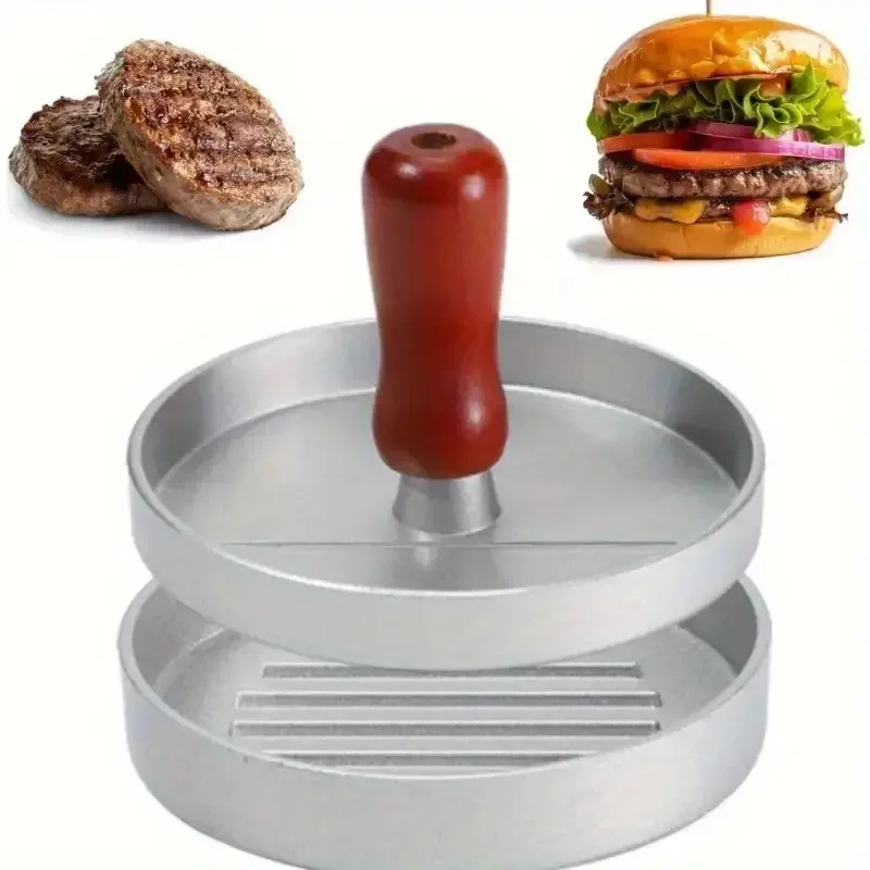

Metal Non-Stick Burger Press Mold Kitchen Tool for Beef Cheese Vegetable Patties Quick Hamburger Press BBQ Cooking Easy Use