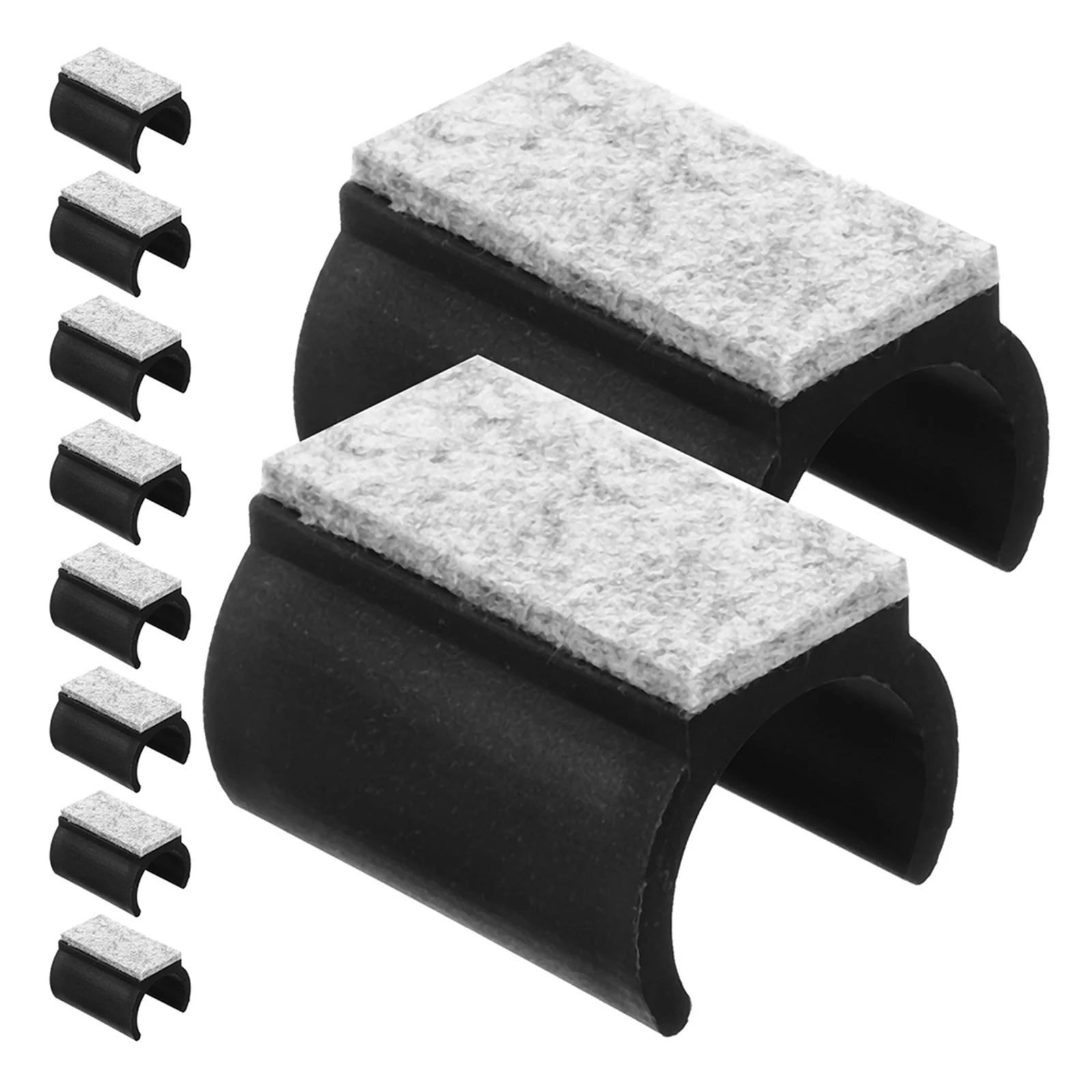 

10pcs U-Shaped Furniture Pads Chair Leg Floor Protectors Felt Glides For Hardwood Chairs Anti-Slip Foot Pads Furniture Legs