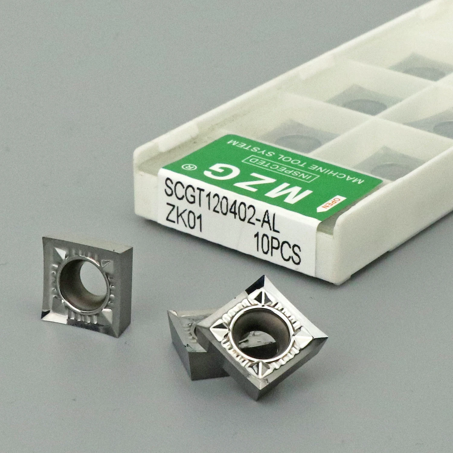 

MZG 10pcs SCGT09T302 SCGT09T304 SCGT09T308 SCGT120402 SCGT120404 SCGT120408 Aluminum Lathe SCGT 09T3 1204 Turning Inserts