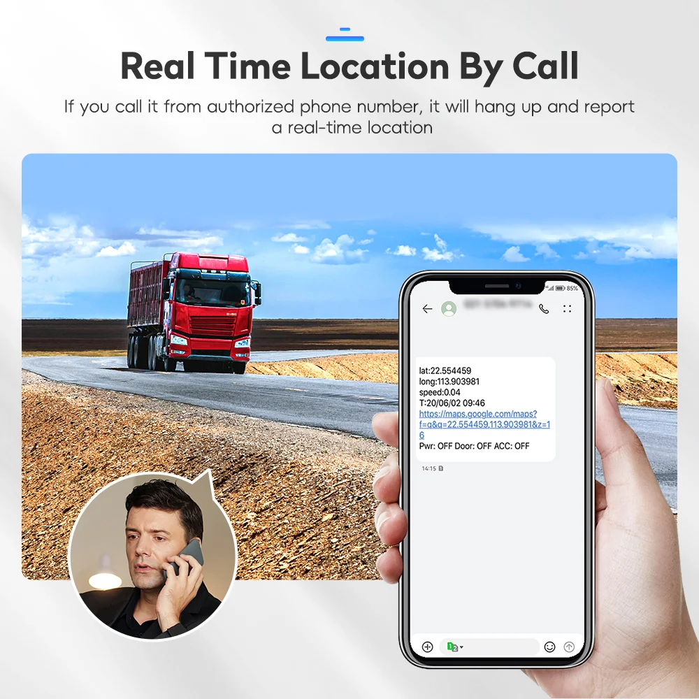 Realtime Tracking 4G Vehicle Locator Cut Off Oil SOS Multi-Alarm ACC Door Open Alarm Location Map Tracking Device Free APP