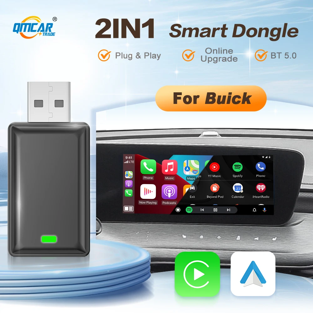 

Android Auto Carplay Wireless Adapter 2in 1 smart Dongle For Buick Excelle LaCrosse Encore Enclave GT-MPV GL8 ES GX