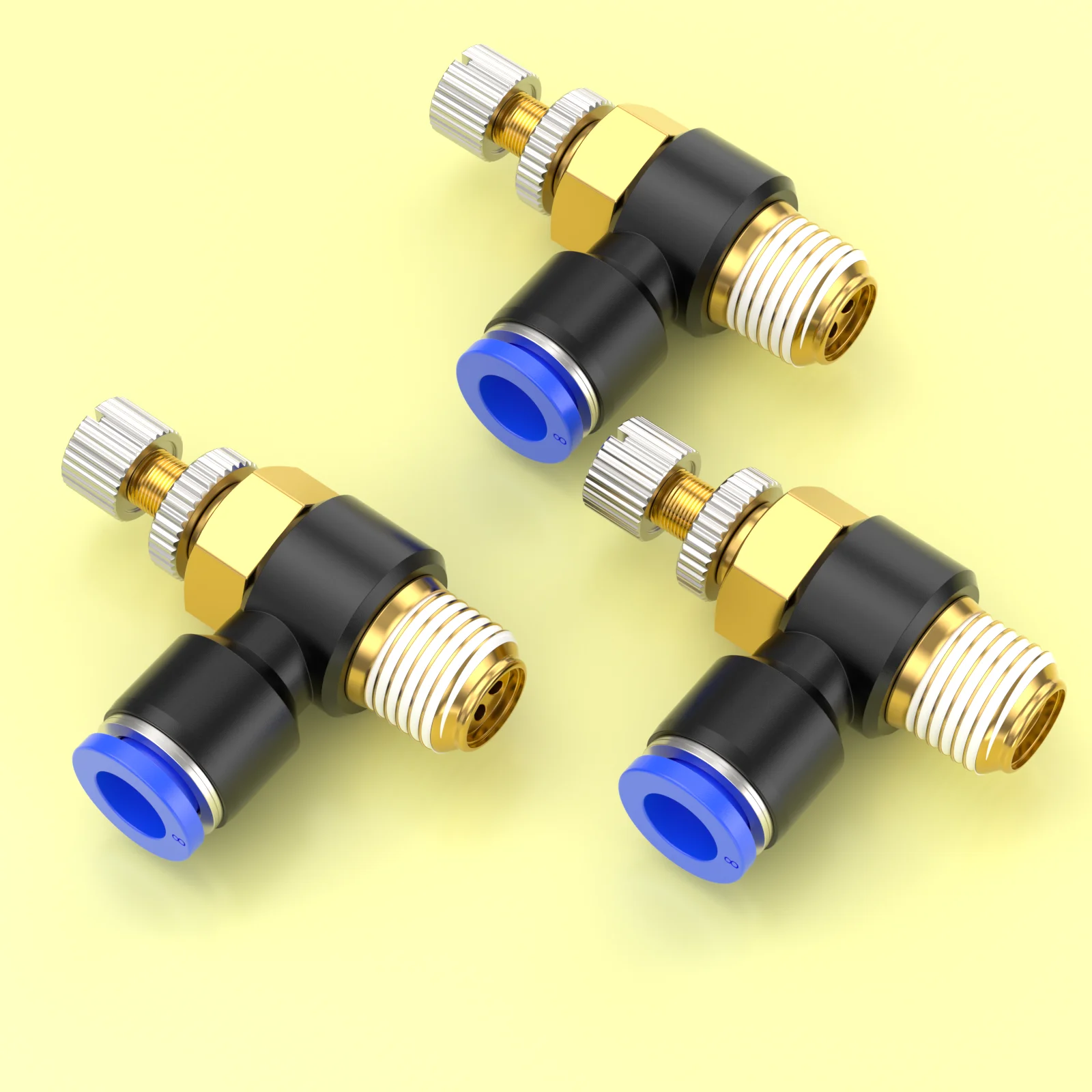 Pneumatic Air Connector Fitting PC/PCF/SL/PB/PX/PL 10mm 12mm 14mm 16 Thread M5 3/4" 1 2 way Hose Fittings Pipe Quick Connectors