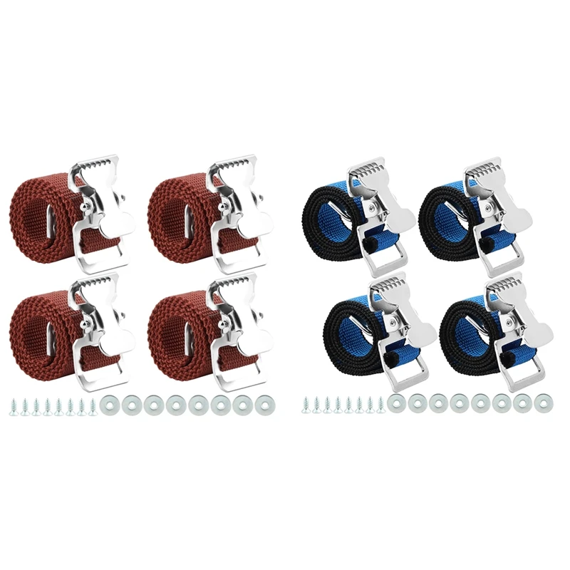 

AT02-4PCS Drywall Stilts Straps, Leg Band Straps Drywall Foot Band Straps Kit Nylon Leg Fixation Strap Replacement Part