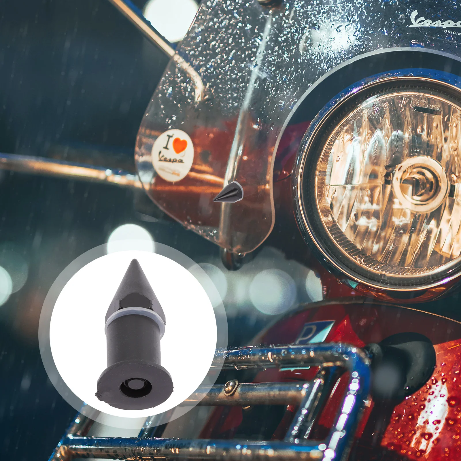 

10Pcs Windshield Bolts for Motorcycle 5Mm Spike Style Screws Reinforced Aluminum Alloy Fasteners for Fairing Windscreen Scooter