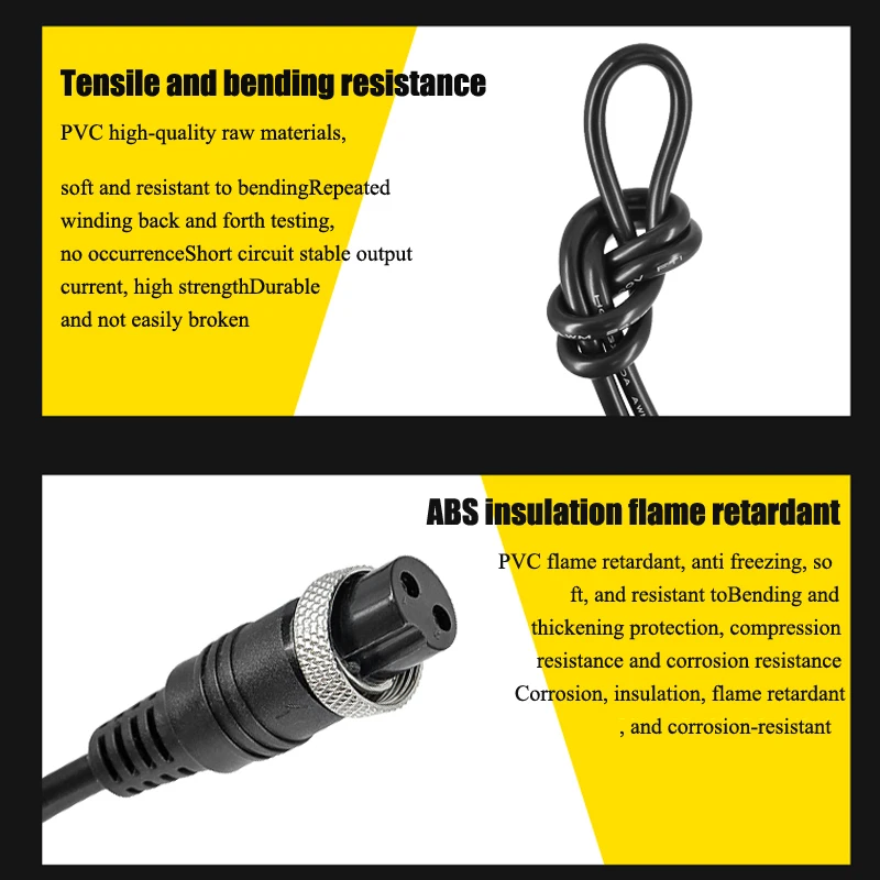 GX16 Aviation Plug Socket Injection Molding Wire 2/3/4/5/6/7/8/9/10 Pin Connector with Cable GX16 Male to Female Extension Line