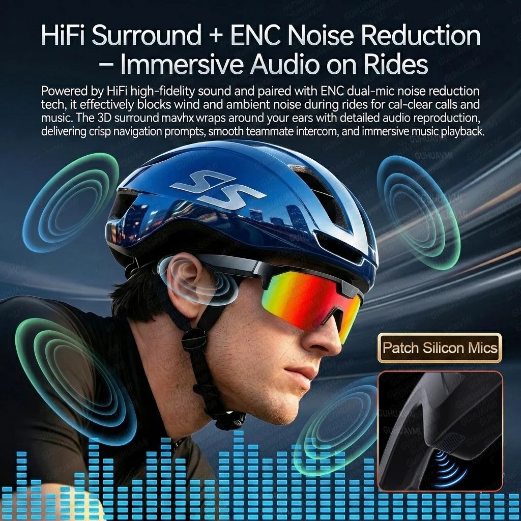 2026 Upgrade Smart Glasses with 8MP Photo&Video Camera AI Assistant Recognition Translation EIS Bluetooth Audio Sunglasses Men view 5