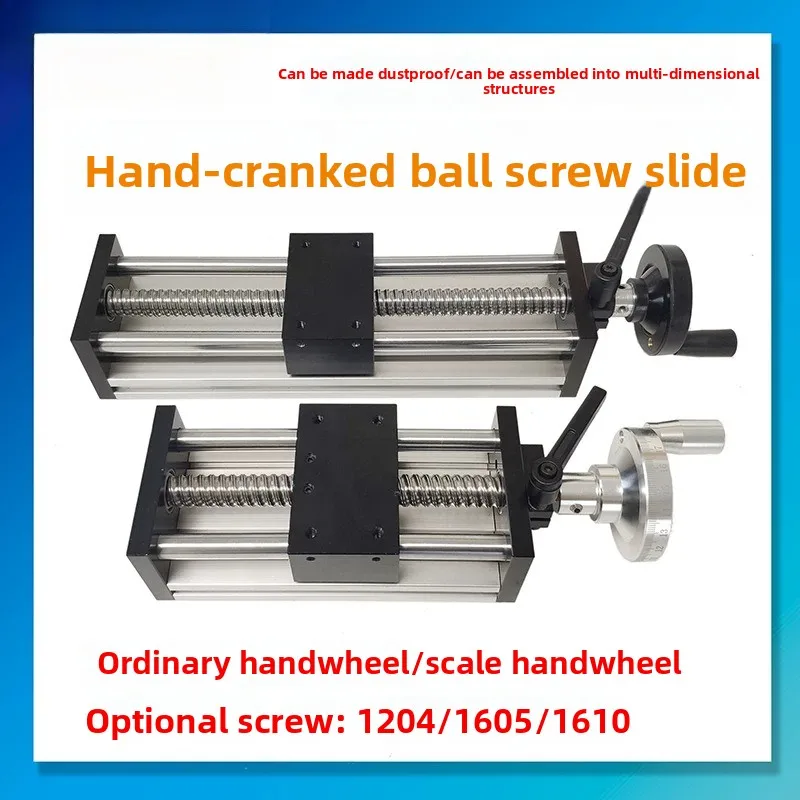 Ball Screw Linear Guide Slide Module with Handwheel Cross Lifting Motion Stage for CNC Automation Equipment