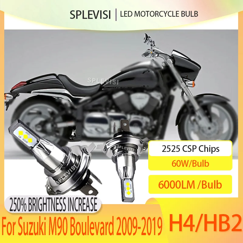 

Waterproof LED Motorcycle Bulb Direct Halogen Replacement For Suzuki M90 Boulevard 2009 2010 2011 2012 2013 2014 2015 2016-2019