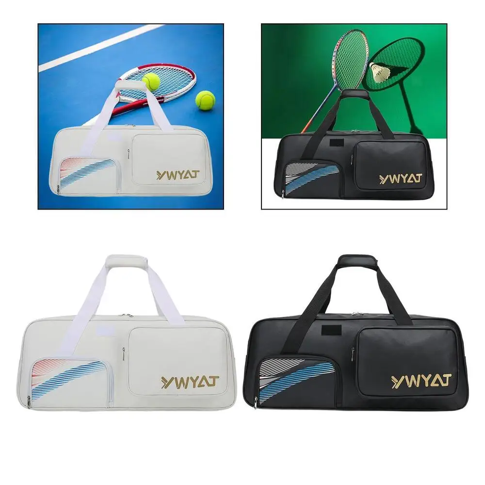 Badminton Racquet Bag Outdoor Sports for Women Men Double Layer Tennis Tote