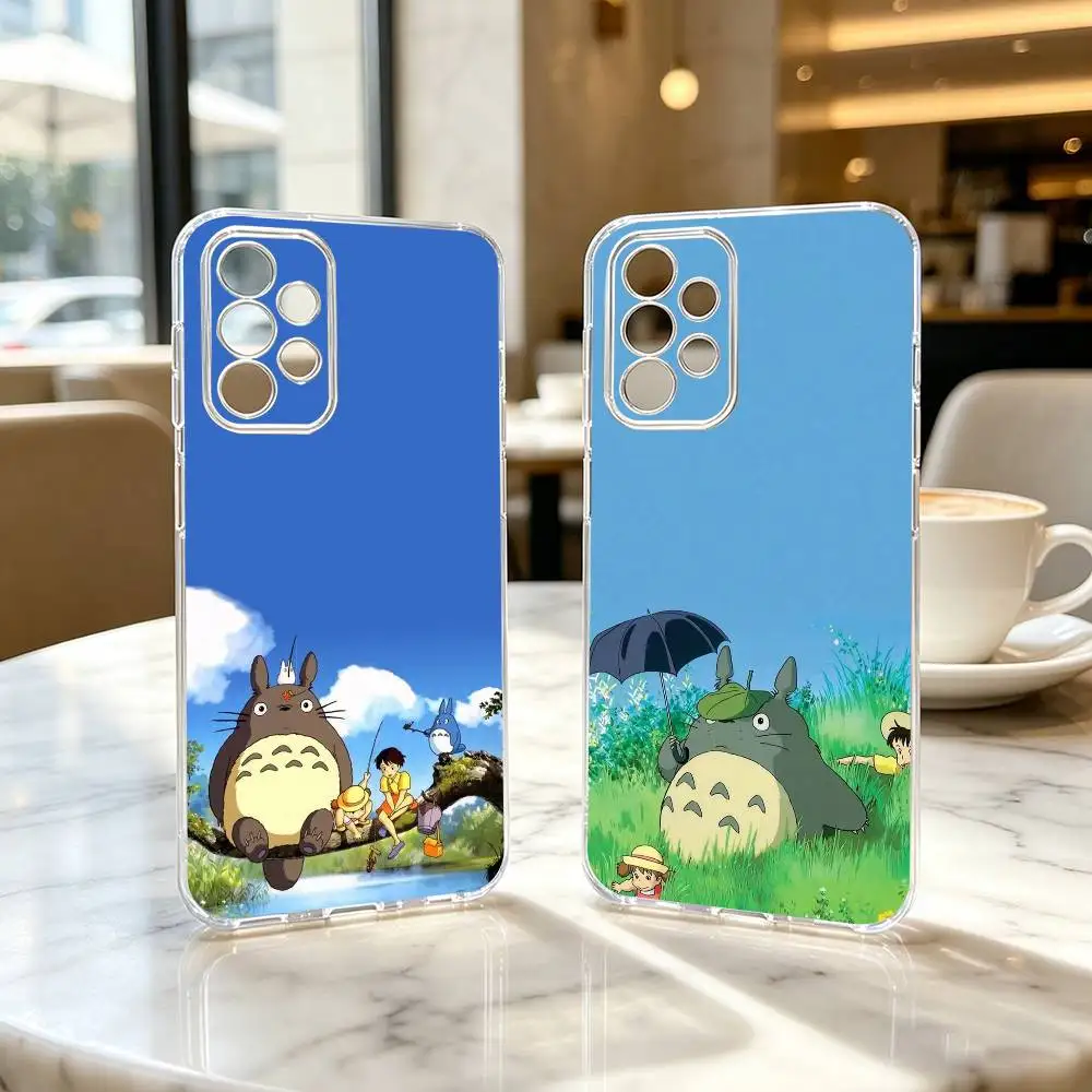 

Anime Totoro My Neighbor Z-Satsuki Mei Phone Case For Samsung S25,S24,S21,S22,S23,S30,Ultra,S20,Plus,Fe Transparent Cover