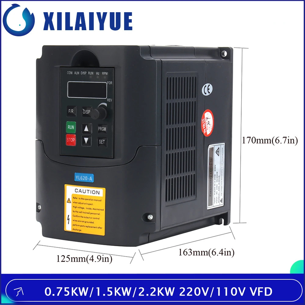 

1.5kw/2.2kw VFD Frequency Converter 110v/220v Variable Frequency Drive 400Hz Inverter CNC Spindle Motor Speed Controller Driver.