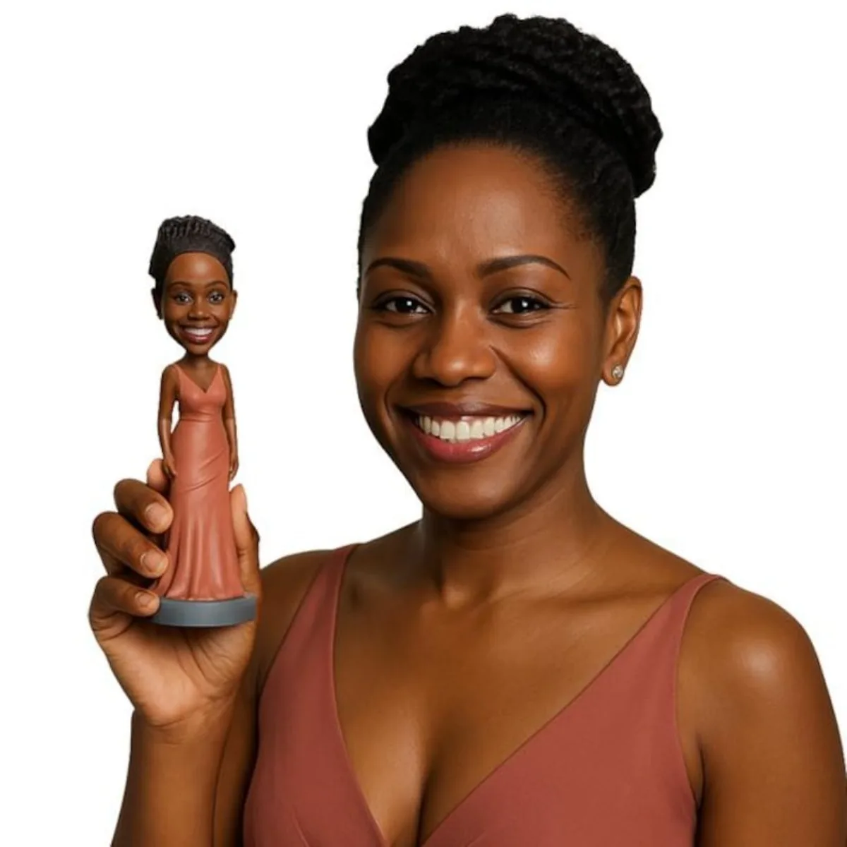 

Handmade Bobblehead Personalized Clay Figurine Clay Doll Bobbleheads Figurines One Of A Kind Keepsake Gift For Him Her