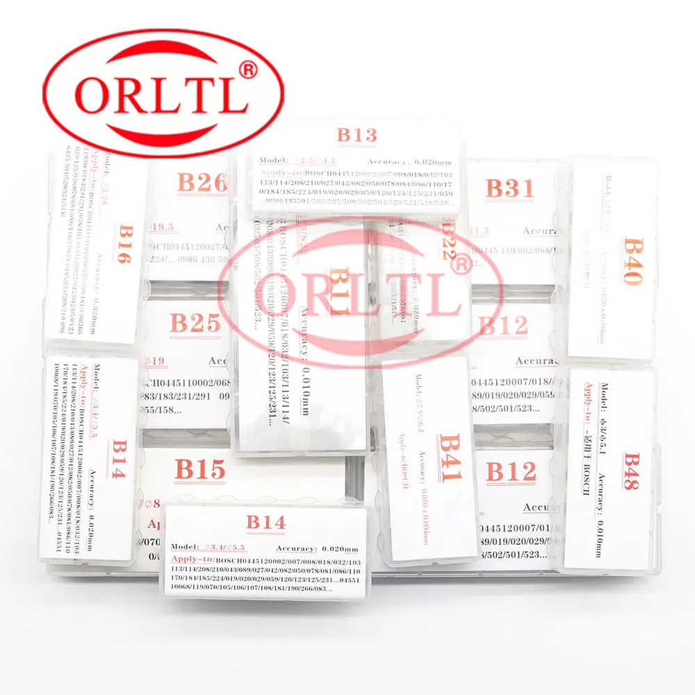 ORLTL HOT NEW B14 B15 B40  B26 B31 B48 COMMON RAIL INJECTOR ADJUST SHIMS B41 B22 B25 B11 B12 B13 B16 FOR BOSCH 50PCS