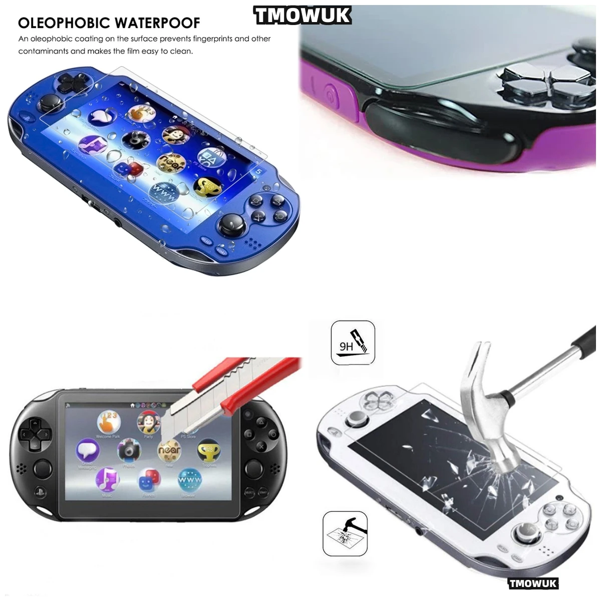 

Enhanced Visibility Tempered Glass For Sony PS Vita 1000 PS Vita 2000, High Clarity, Quick And Easy Install