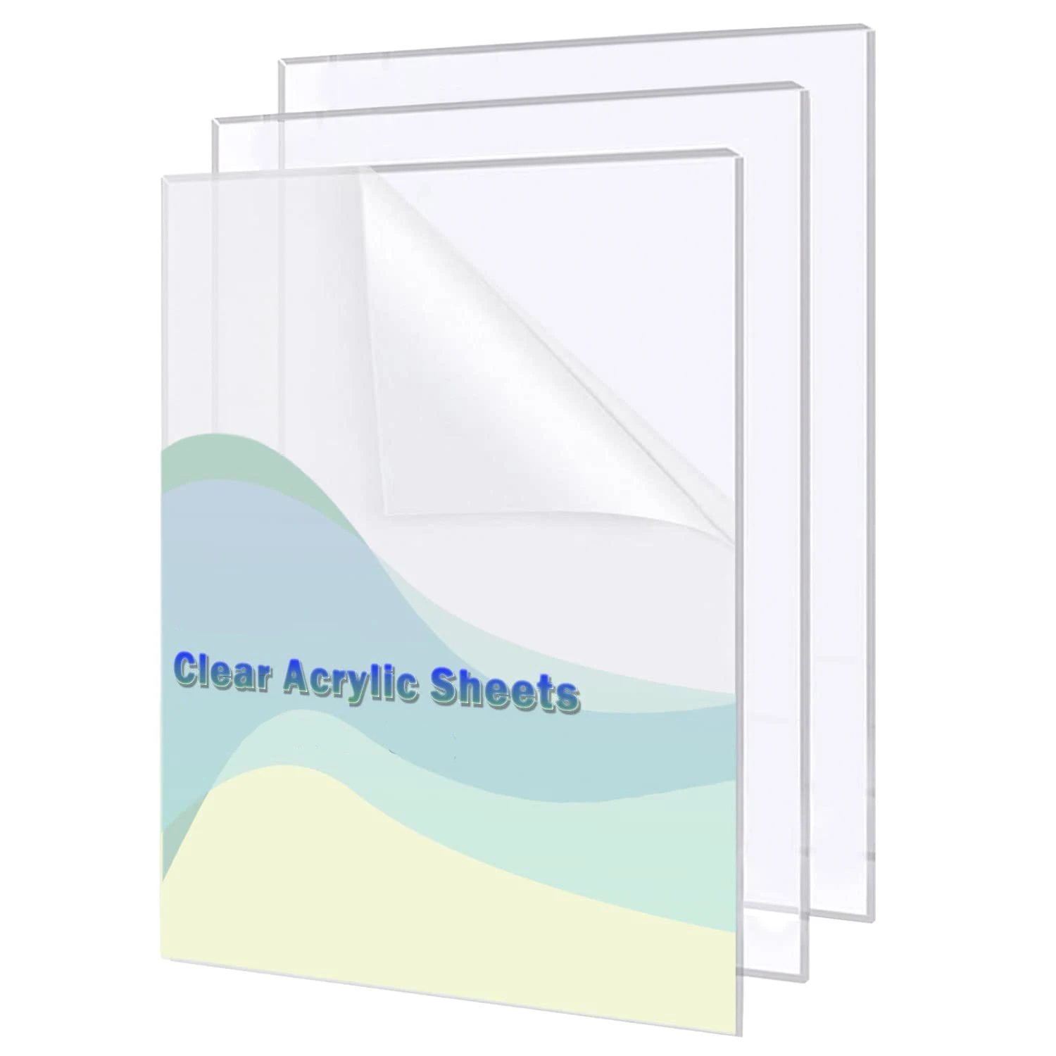 Clear Acrylic Sheets, Plexiglass Sheets 2mm Thick Transparent Sheet Panels, for DIY Project, Craft,Picture Frame, Invitations
