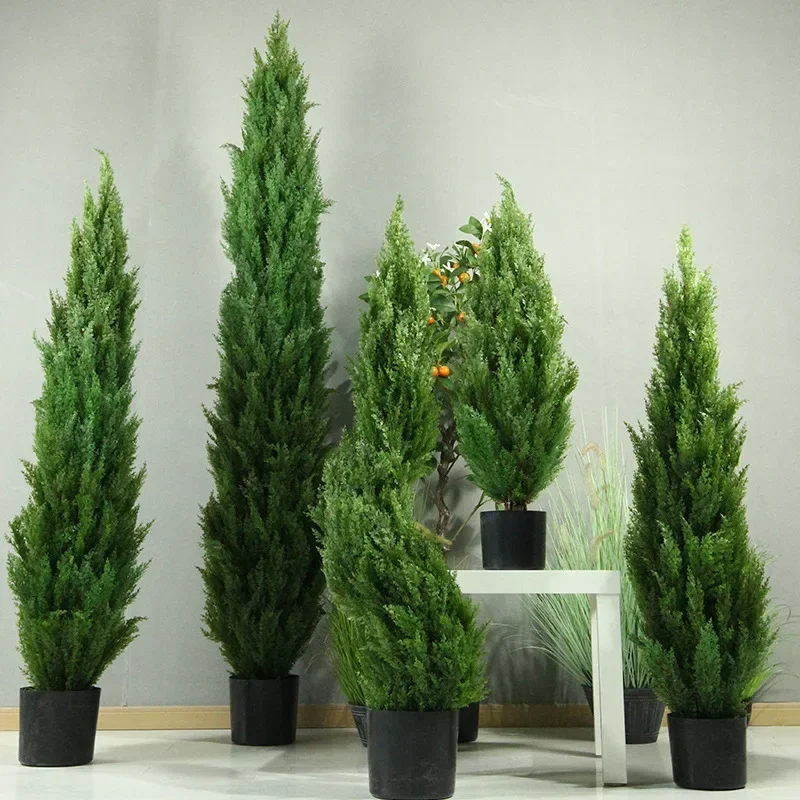 Resistant Potted Artificial Pin Tree Landscaping Artificial Podocarpus Tree Fake Bonsai Outdoor