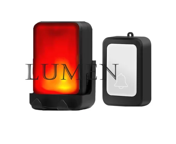 7 Colors Light Flash Music Doorbell Wireless Door bell Suitable For The Deaf/Hard Of Hearing M usic Can Be Changed