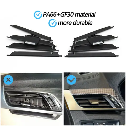 Car Front Dashbpard Air Conditioning Middle Left Right AC Vent Grille Repair Kit For BMW X1 X2 2 Series F48 F49 F39 F45 F46 8 best sales bmw x1 air vent - №1
