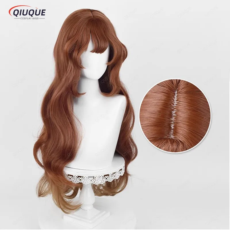 Little Girl Eurydice Cosplay Wig Long Curly Brown Wig Cosplay Anime Cosplay Wig Heat Resistant Synthetic Wigs+ Wig Cap