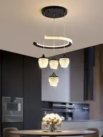 Modern Living Room Pendant lamp Four Head Chandeliers Simple Restaurant Lamp Household Luxury Ceiling Light 2024 New Led Lamps