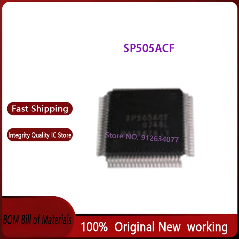 3-個の新しい-sp505acf-qfp80-マイクロコントローラーチップ-ic