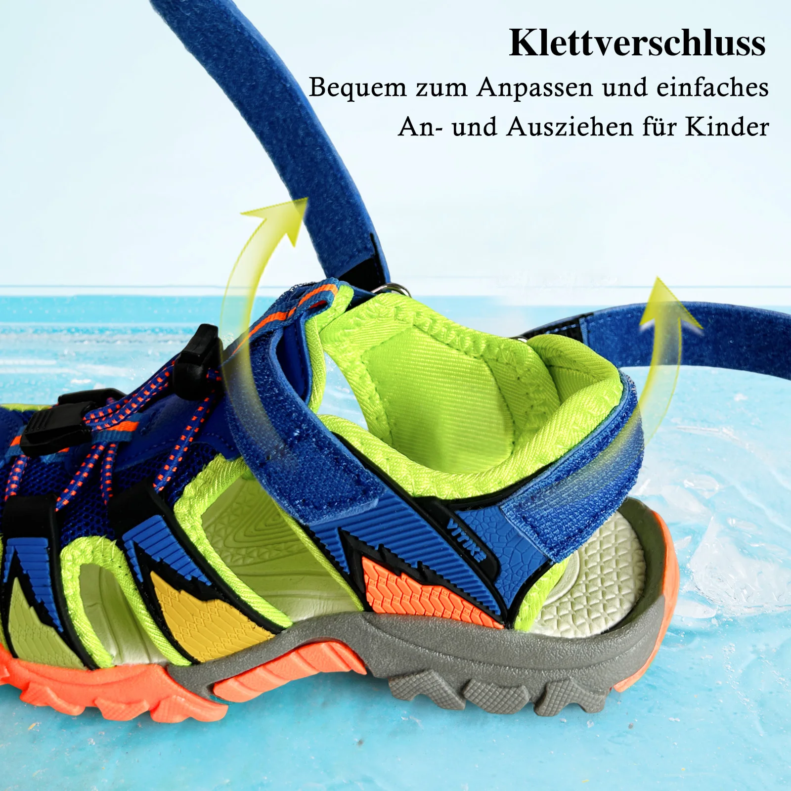 Boys Girls Sports Sandals Summer Kids Closed Toe Outdoor Sandals Athletic Water Shoes Sandals Child Pool Beach Sandals