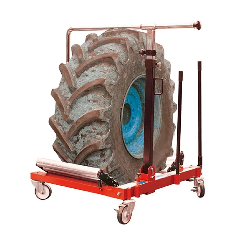 

1500kg loading weight Tire handling and disassembly frame engineering car Tire transporter