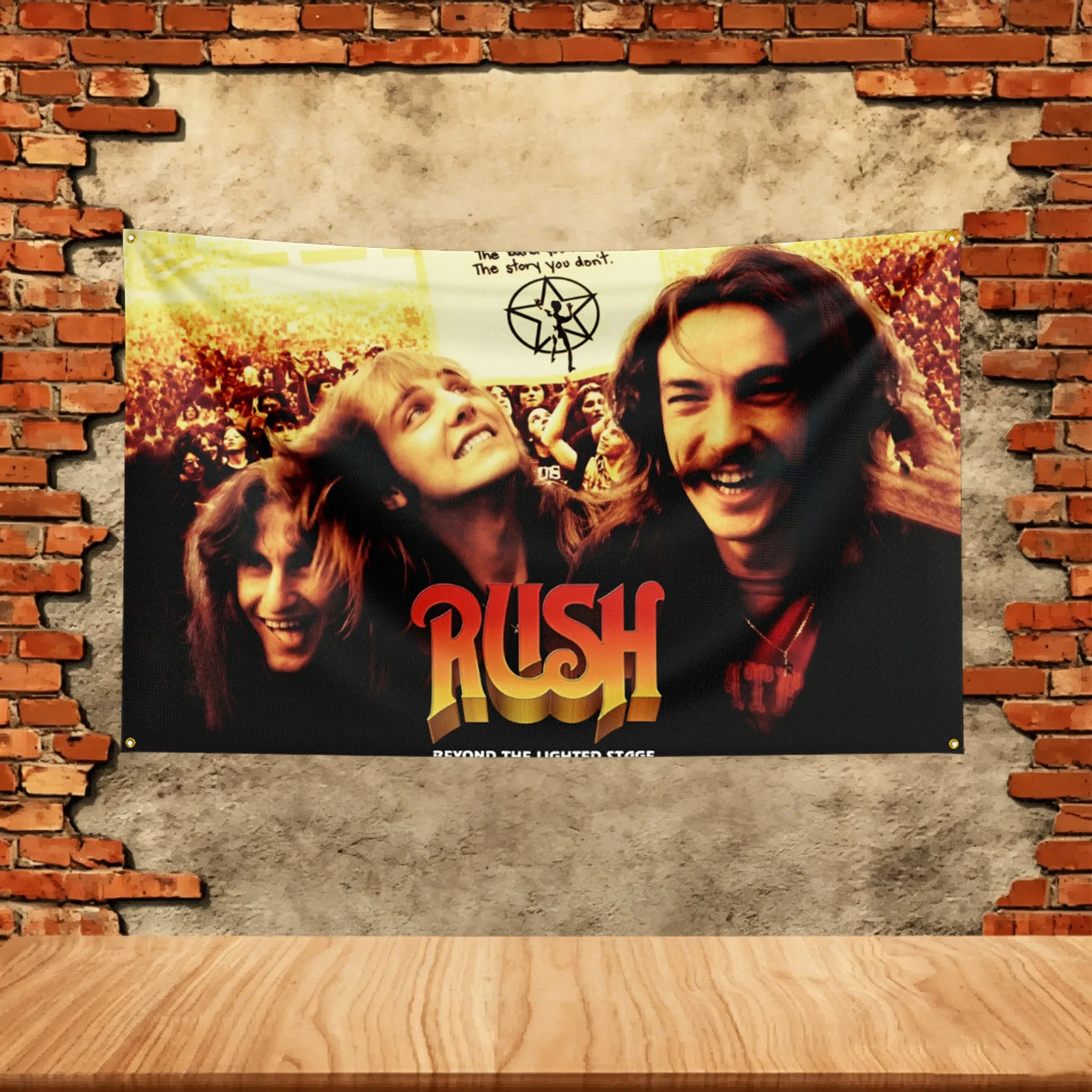 Music Band Flag 3x5ft for Rush Fans Banner Custom any Image Garage Bedroom Living Room Dorm Wall Hanging Decor Tapestry