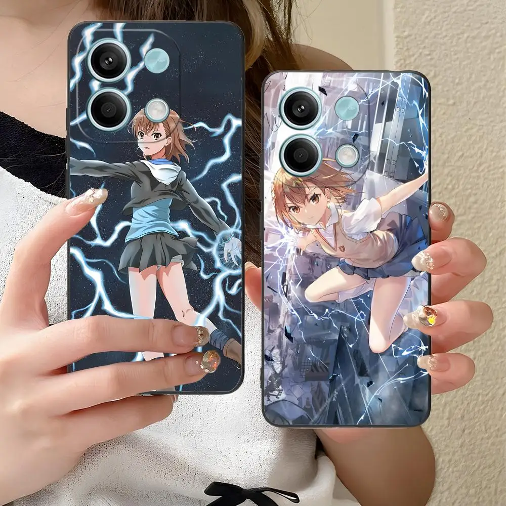 

Scientific Railgun Misaka Mikoto Phone Case for Xiaomi Redmi Note 14 13 12 11 A5 3 2 1 Pro Plus 4G 5G Colour Printing Cover