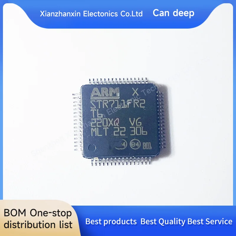 1pcs/lot STR711FR2T6 STR711FR2 QFP64 Microcontroller chip