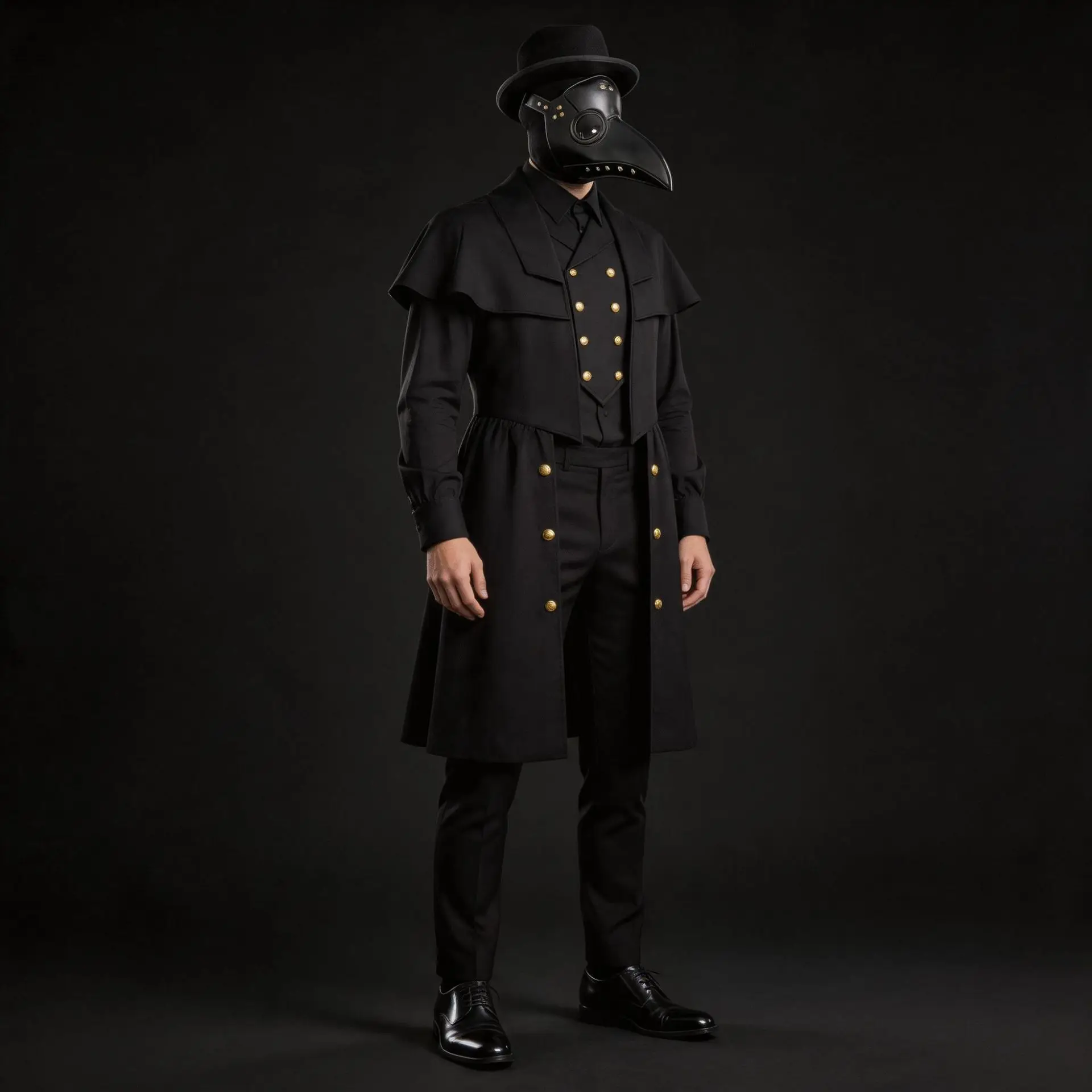 Halloween Role-playing Plague Doctor Windbreaker Medieval Stage Performance Cosplay Tailcoat Workwear Chinese Production