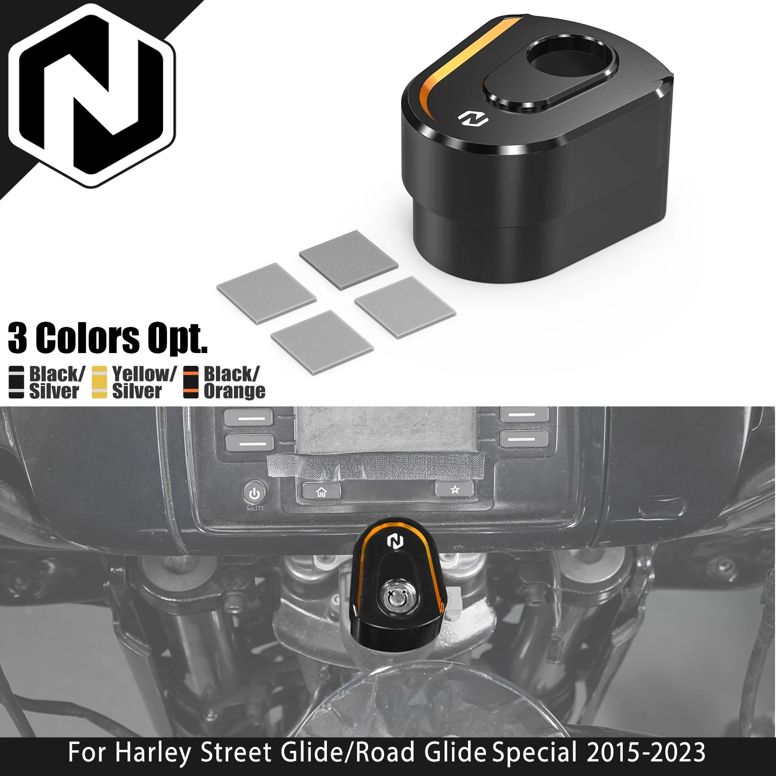 For Harley Street Glide FLHX /Special FLHXS 2014-2023 Ignition Switch Cover Road Glide FLTRX /Special Ultra Limited Tri Glide