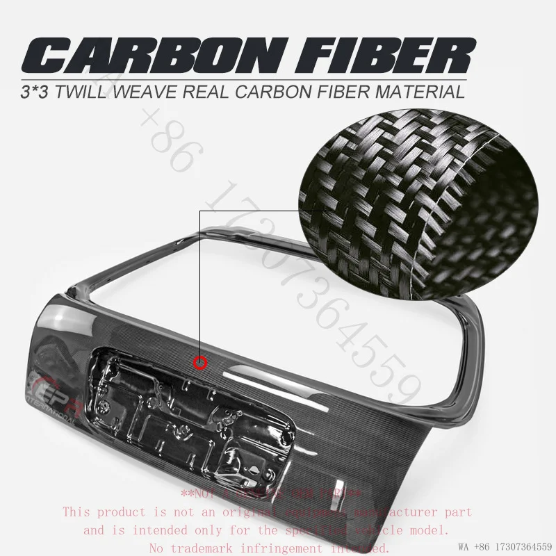 Suitable for Honda Civic EK carbon fiber modification parts, 1996-2000 original factory rear trunk lid, rear door panel, five-do - view 6
