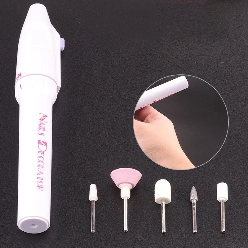 مبرد أظافر كهربائي - أداة احترافية لأطراف الأظافر من السيراميك لإزالة طلاء الجلد والجلد الميت والبشرة بتصميم محمول مدمج #2