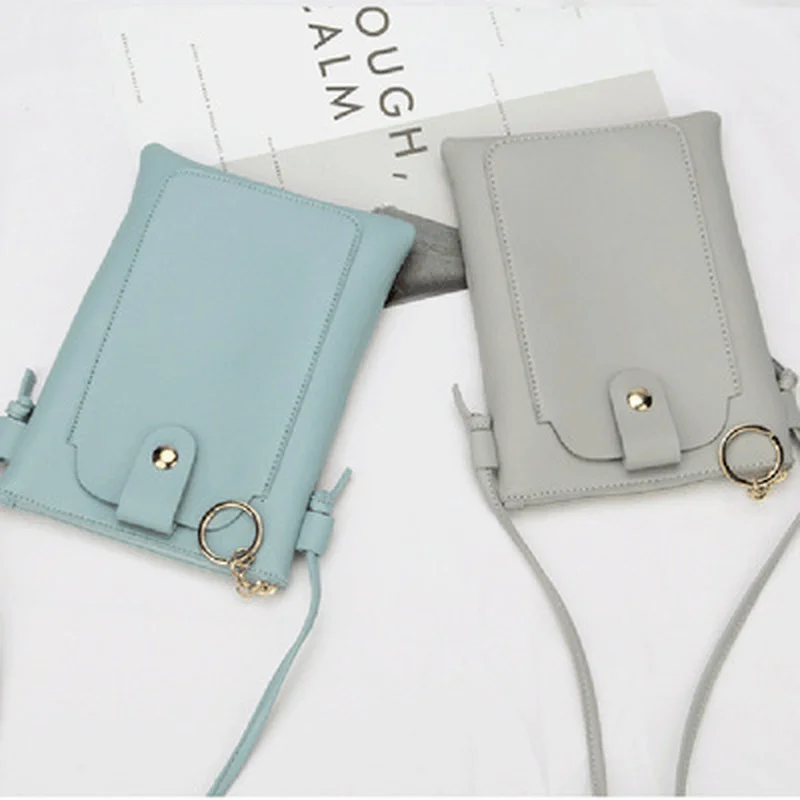 

Women Leather Messenger Bag Mini Cell Cellphone Pouch Student Crossbody Case Clutch Purse Wallet Girl Small Shoulder Bag Handbag