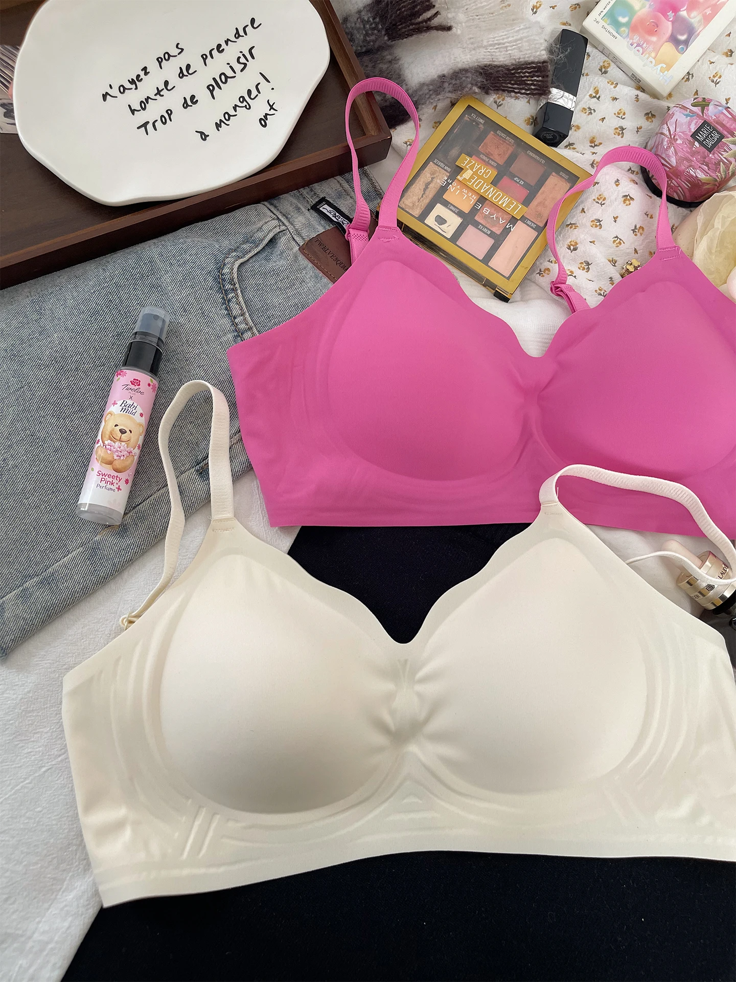Summer Thin Ice Silk Seamless Underwear For Women Gathering Without Steel Rings Breathable Collection Anti Sagging Bra