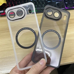 Magnetic Case For OnePlus Nord 4 Case Soft Silicone Transparent For MagSafe Cover For One Plus Nord4 5G Camera Protection Shell