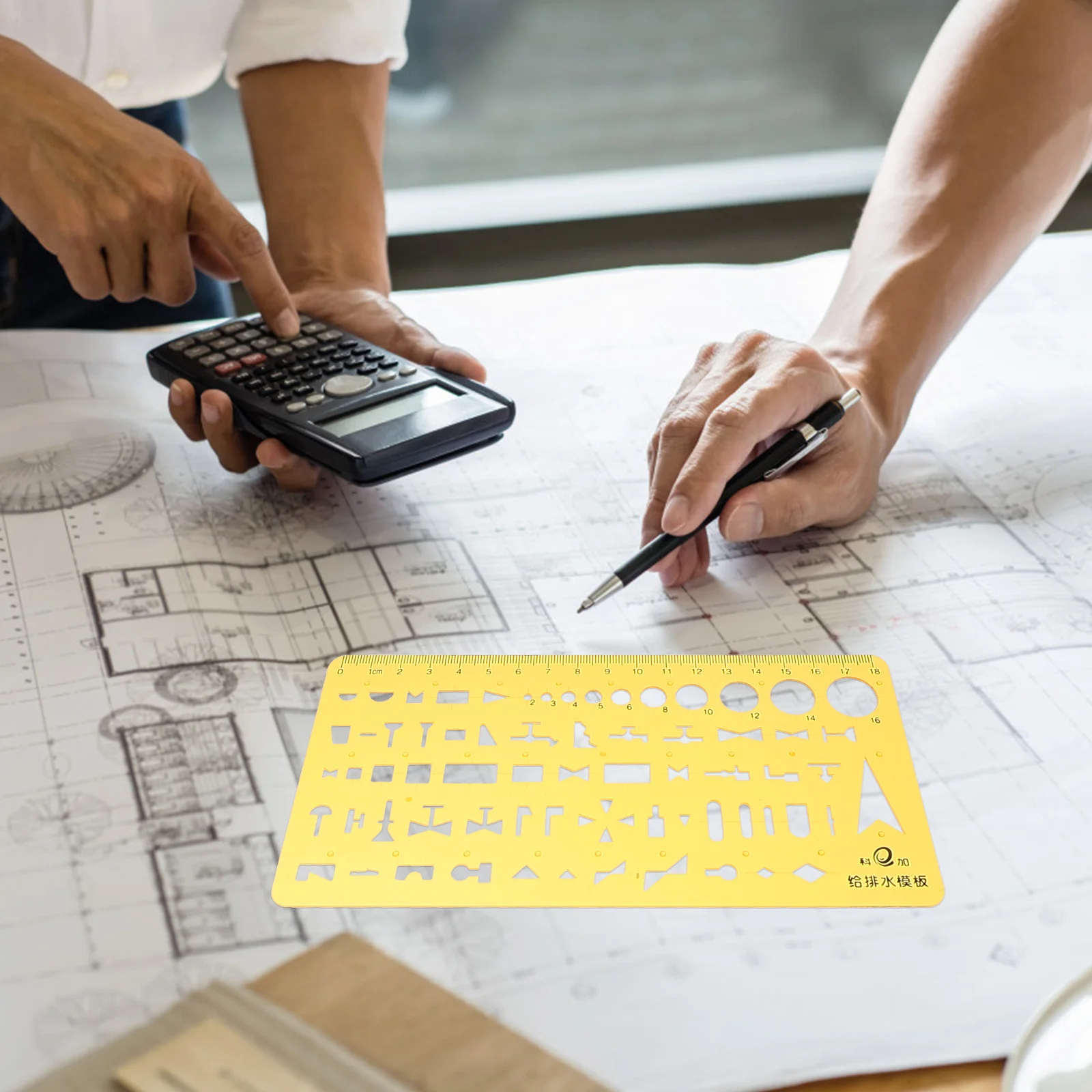 6 stuks tekening sjabloon linialen multifunctionele plastic architect schalen voor kunst tekengereedschappen meetsjabloon