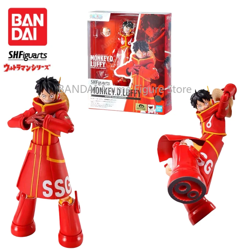 

In Stock 100% Original Bandai S H Figuarts Monkey.D.luffy Future Island Egghead Figure Finished Model Anime Action Toy Gift