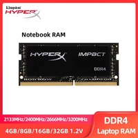 HyperX DDR4 8GB 4GB 16GB 32GB Laptop Memoria Ram 2133 2400 2666 3200Mhz PC4-19200 21300 25600 260Pin 1.2V SODIMM Notebook RAM