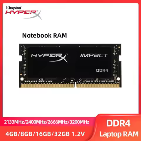 HyperX DDR4 8GB 4GB 16GB 32GB Laptop Memoria Ram 2133 2400 2666 3200Mhz PC4-19200 21300 25600 260Pin 1.2V SODIMM Notebook RAM