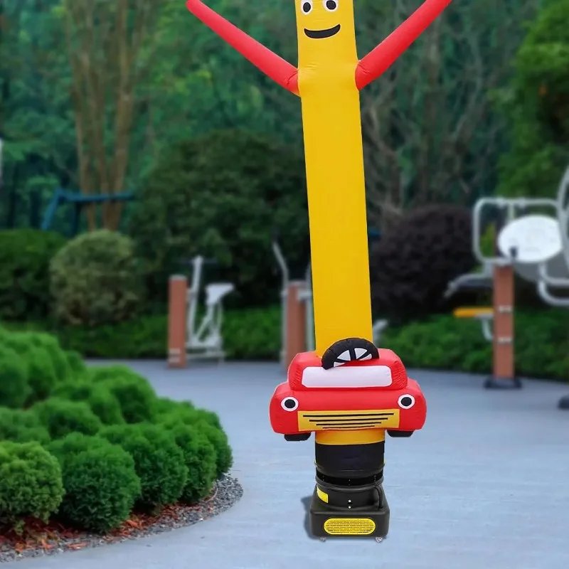 Air Blower for Inflatable Tube Man Puppet Dancer Fan with 4 Wheels for Home Business Party Decoration