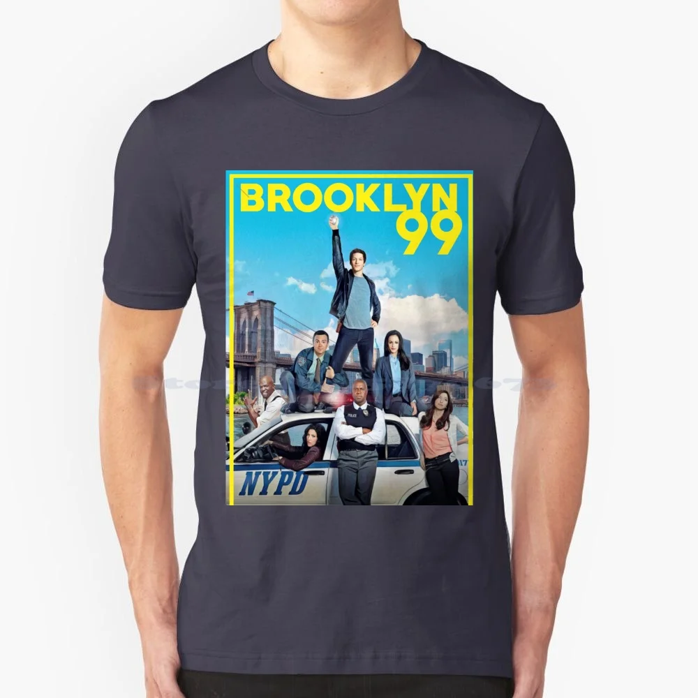 Brooklyn Nine Nine T Shirt 100% Cotton Tee B99 Brooklyn Nine Peralta Jake Amy Santiago Linetti