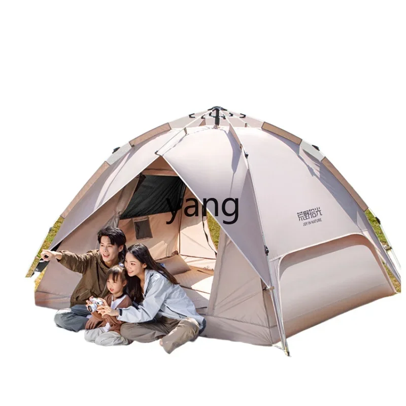 

LH camping tent outdoor camping overnight folding portable rainproof thickened beach field equipment