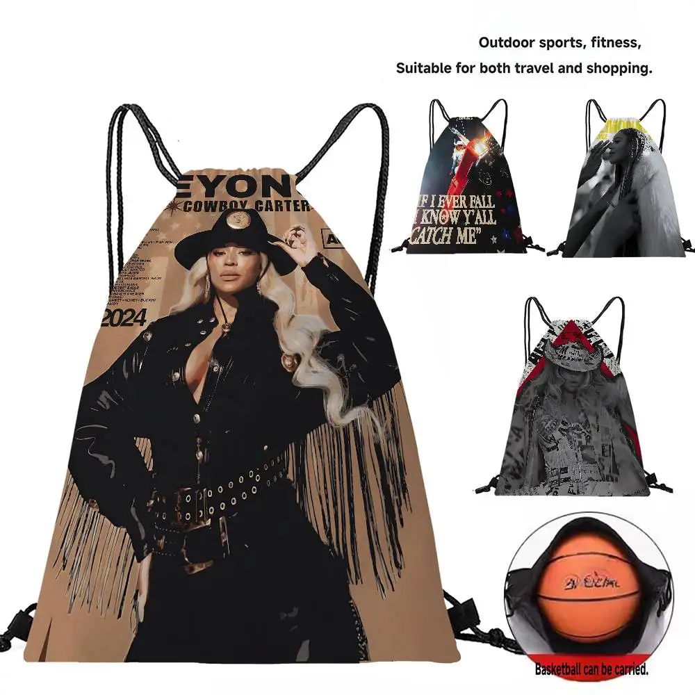 الكلاسيكية الشعبية ستار بي بيونسيه فتاة جميلة الرباط على ظهره حقيبة رياضية لصالة الألعاب الرياضية لحقيبة الظهر الرباط شخصية #3