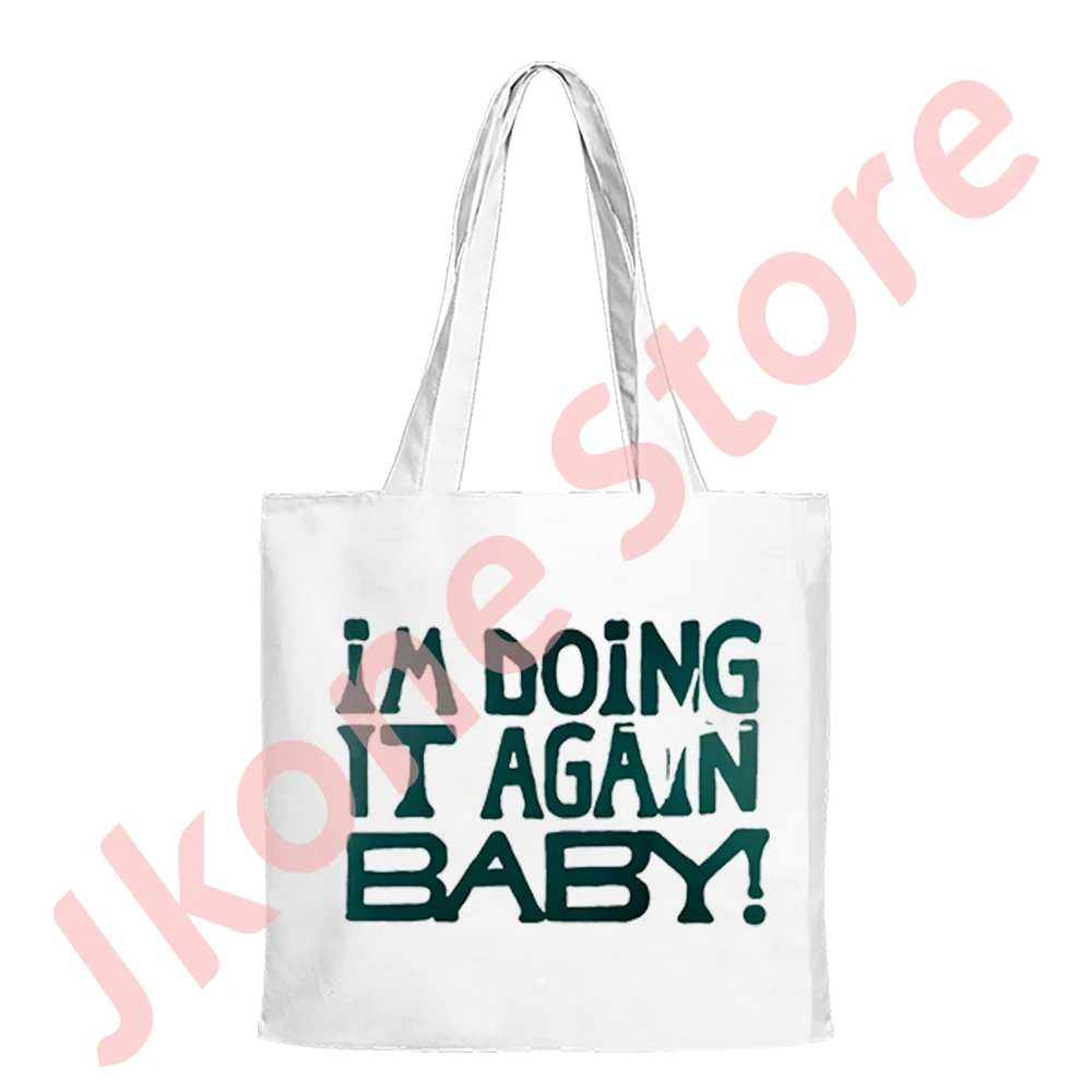 

Девушка в красном стиле Doing It Again Baby Logo Merch Tote Холщовая сумка Унисекс Модная повседневная уличная одежда в стиле хип-хоп Сумки на плечо